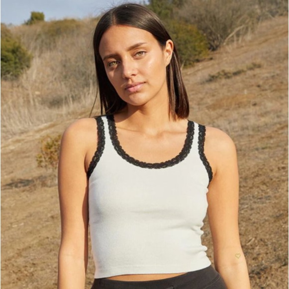 BRANDY MELVILE WHITE TANK TOP